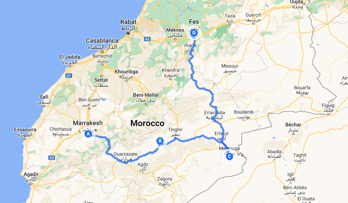 3 Days Tour From Marrakech To Fes