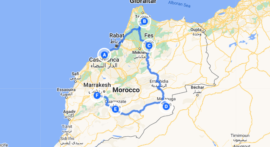 10 Days Morocco Travel From Casablanca